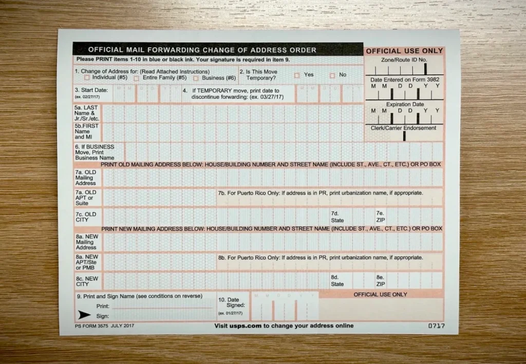 USPS Address Change